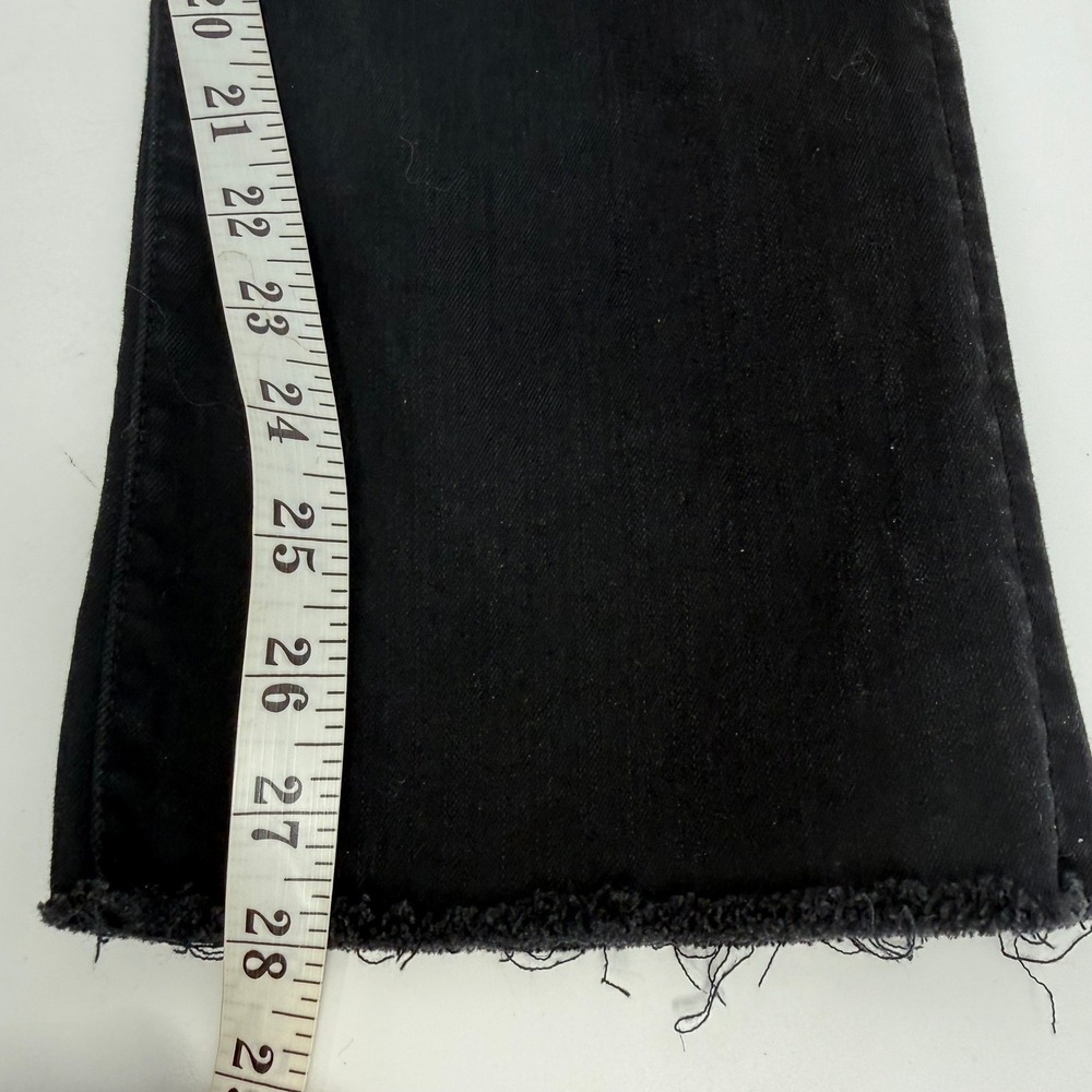 Mother The Hustler Ankle Fray Jeans Womens 29 Black Excellent Not Guilty - Picture 5 of 9
